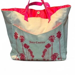 Juicy Couture Canvas Rodeo Drive Large Tote Bag